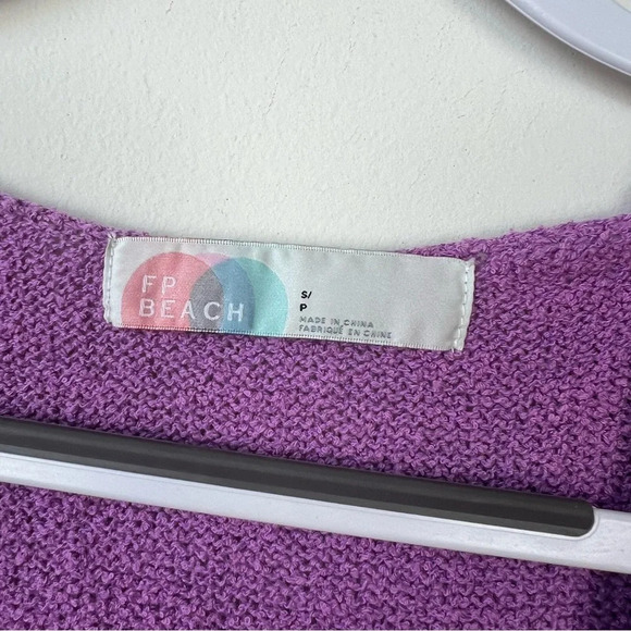 Free People Beach Poppy Sweater Mini Dress Orchid Rain - Picture 4 of 9